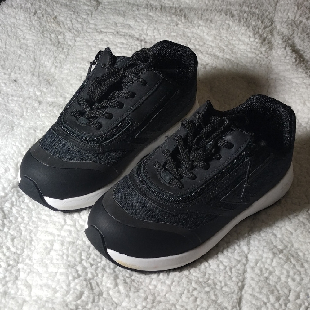 Billy Goat Kids Black Sneakers With Zipper Size 3 Wide